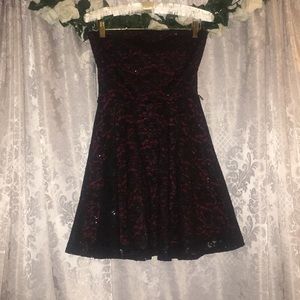 Lace Strapless Dress